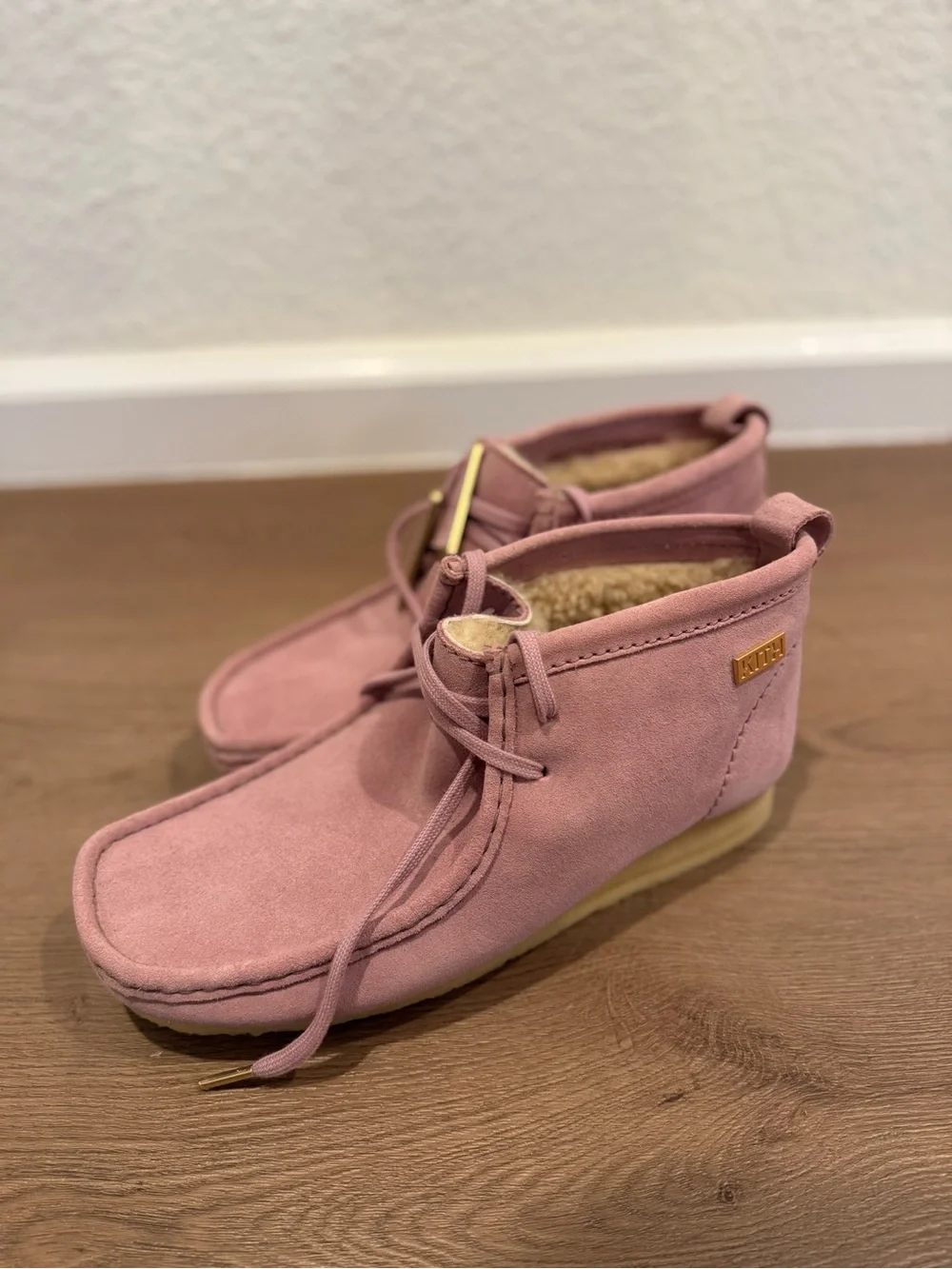 Kith x Clarks Wallabee Blush Men's Lace Up Boots Size 10